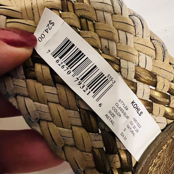 Braided Belt-Women's Size Small-2 1/2" wide-Bronze/Tan mix-Casual-Lightweight - Picture 11 of 13